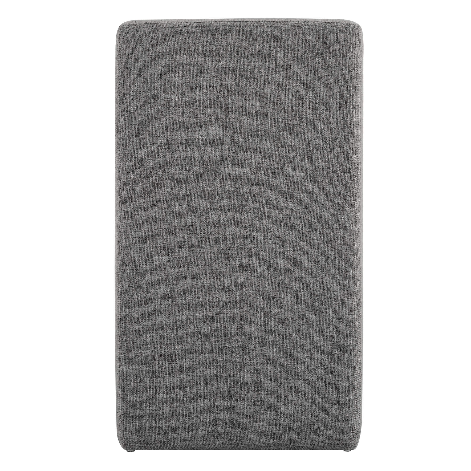 Aida Performance Fabric Rolling Dining Chair With Casters Base