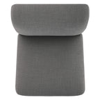 Aida Performance Fabric Rolling Dining Chair With Casters Base