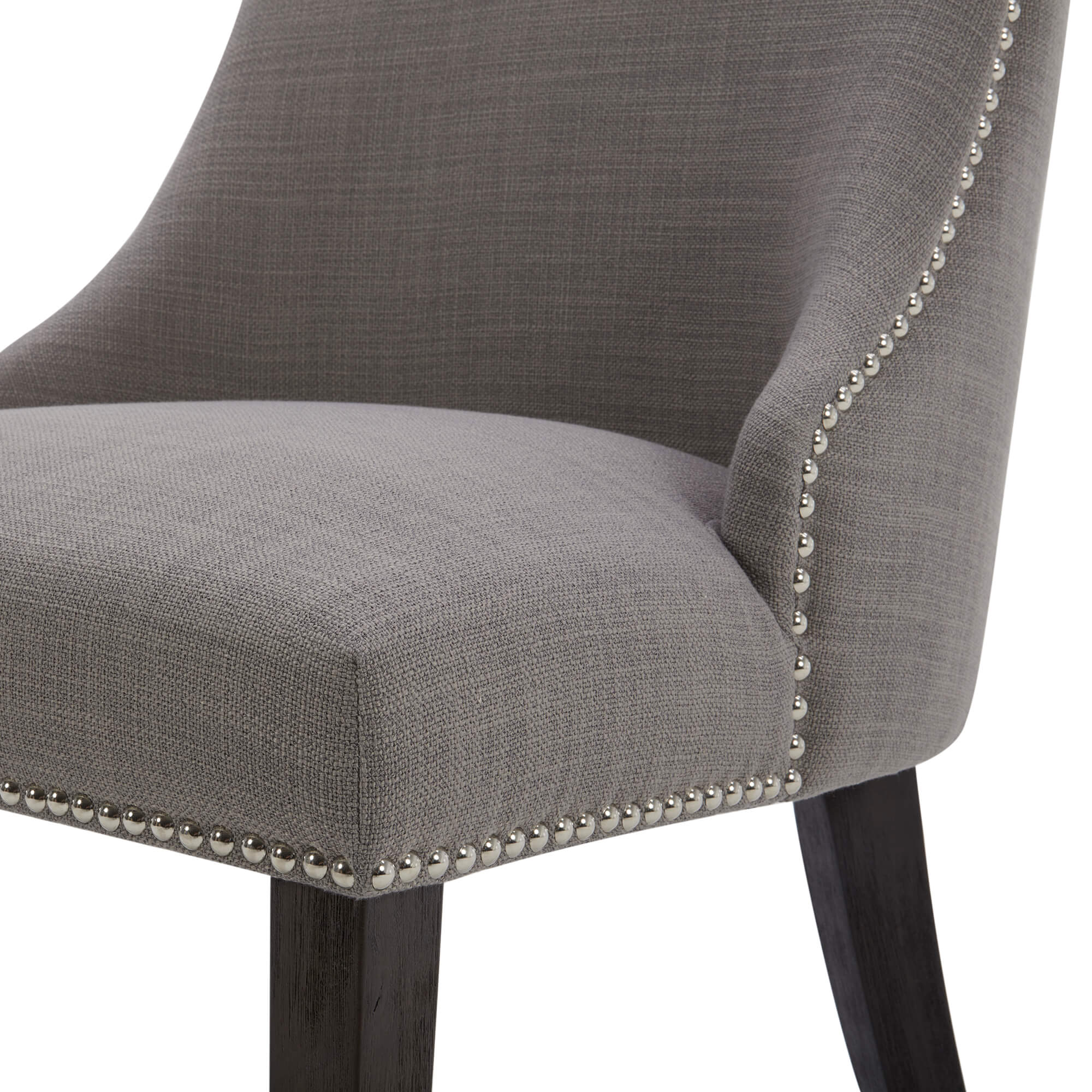 Asher Upholstered Dining Chair with Nailhead Trim (Set of 2)