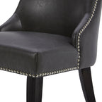 Asher Upholstered Dining Chair with Nailhead Trim (Set of 2)