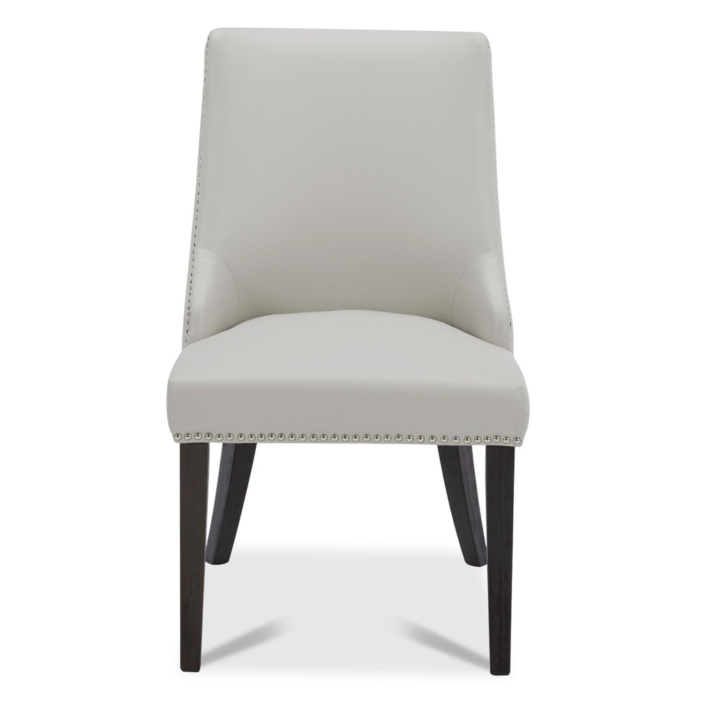 Asher Upholstered Dining Chair with Nailhead Trim (Set of 2)