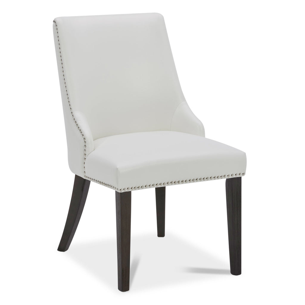 Asher Upholstered Dining Chair with Nailhead Trim (Set of 2)