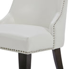Asher Upholstered Dining Chair with Nailhead Trim (Set of 2)