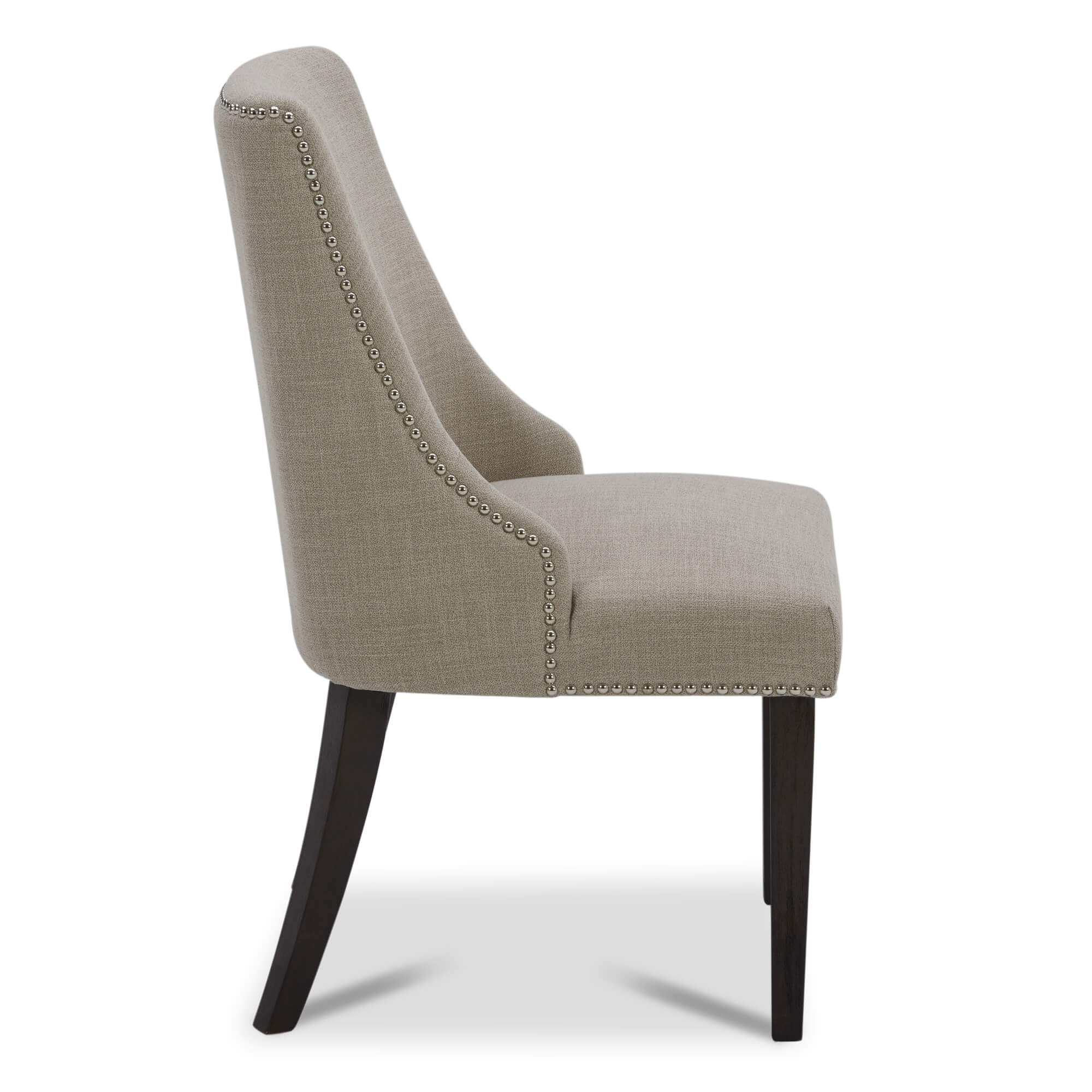 Asher Upholstered Dining Chair with Nailhead Trim (Set of 2)