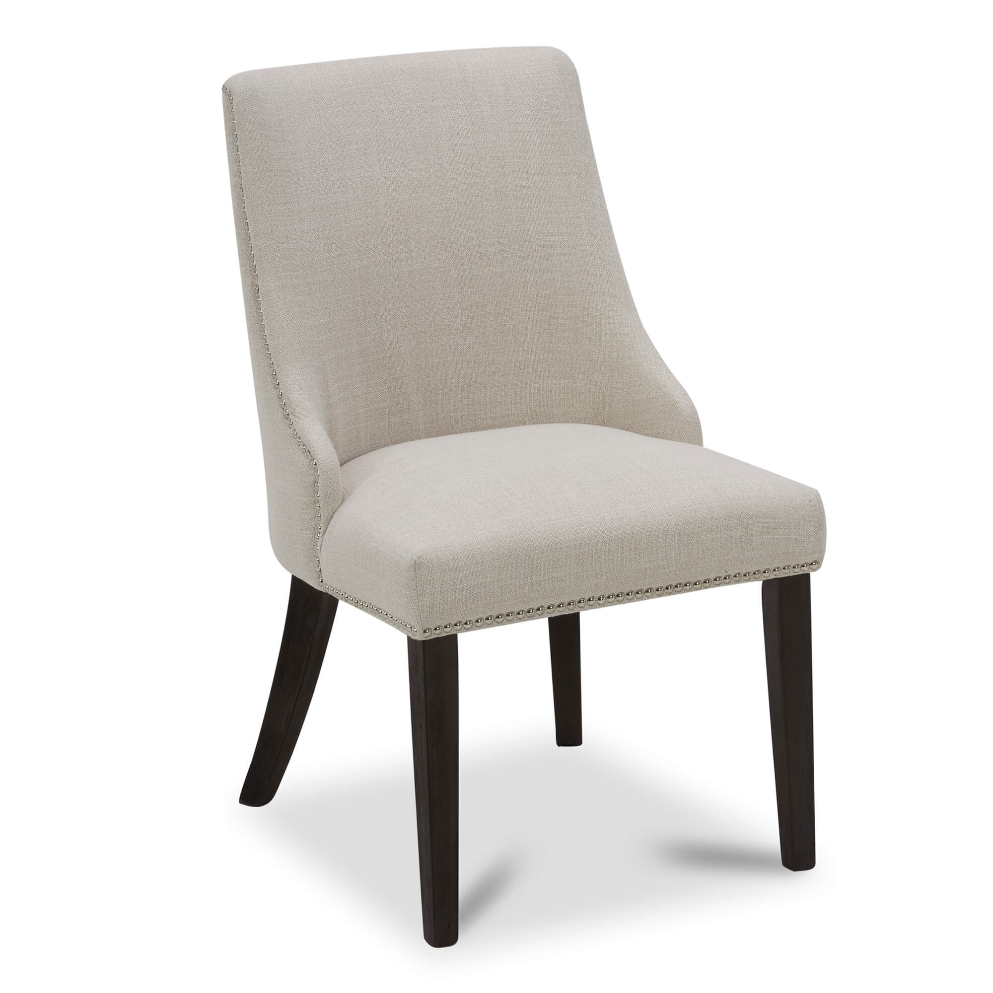 Asher Upholstered Dining Chair with Nailhead Trim (Set of 2)