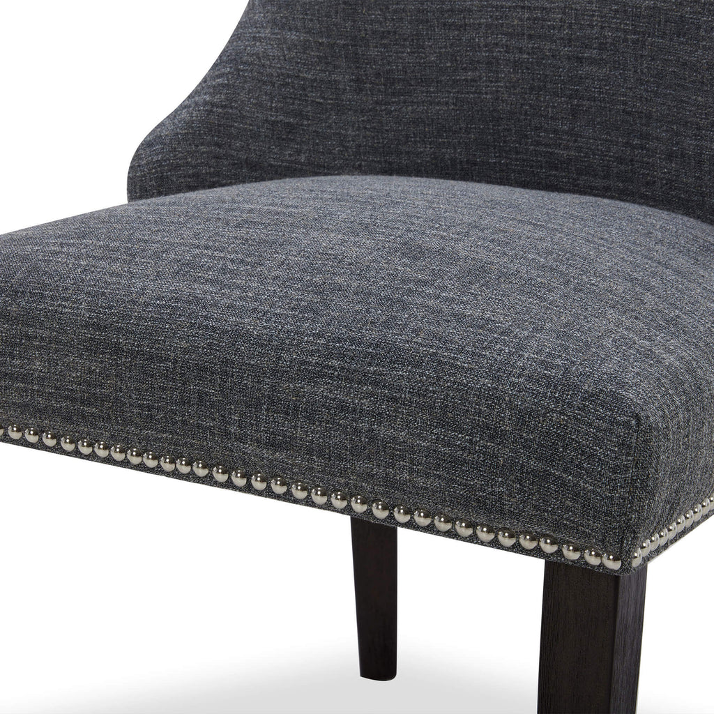 Asher Upholstered Dining Chair with Nailhead Trim (Set of 2)