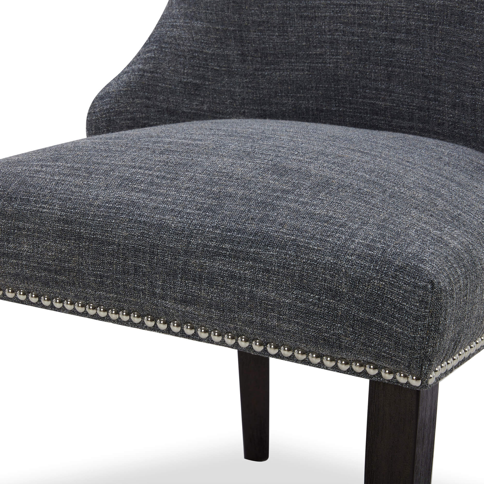 Asher Upholstered Dining Chair with Nailhead Trim (Set of 2)