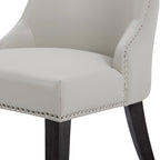 Asher Upholstered Dining Chair with Nailhead Trim (Set of 2)