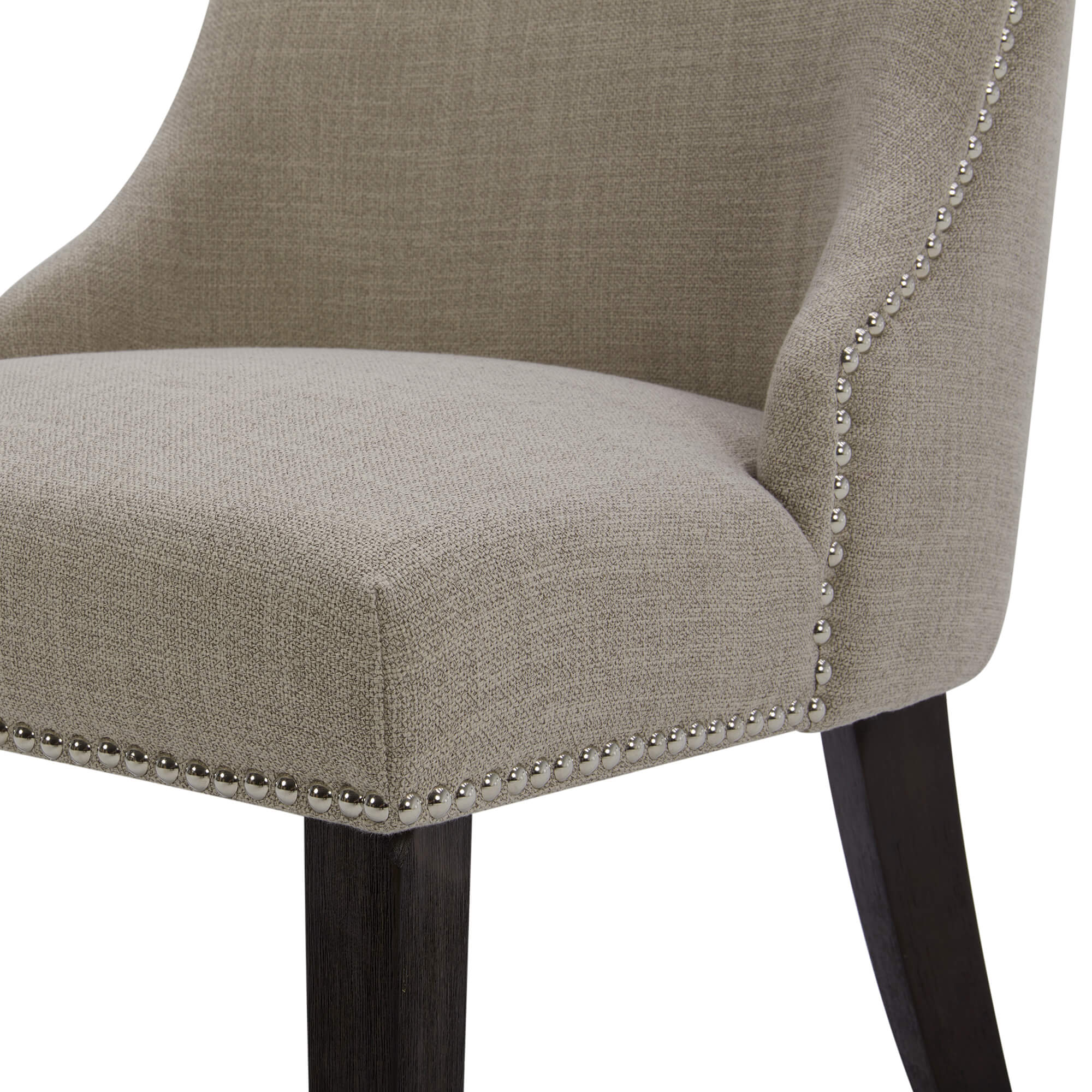 Asher Upholstered Dining Chair with Nailhead Trim (Set of 2)