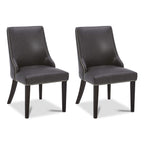 Asher Upholstered Dining Chair with Nailhead Trim (Set of 2)