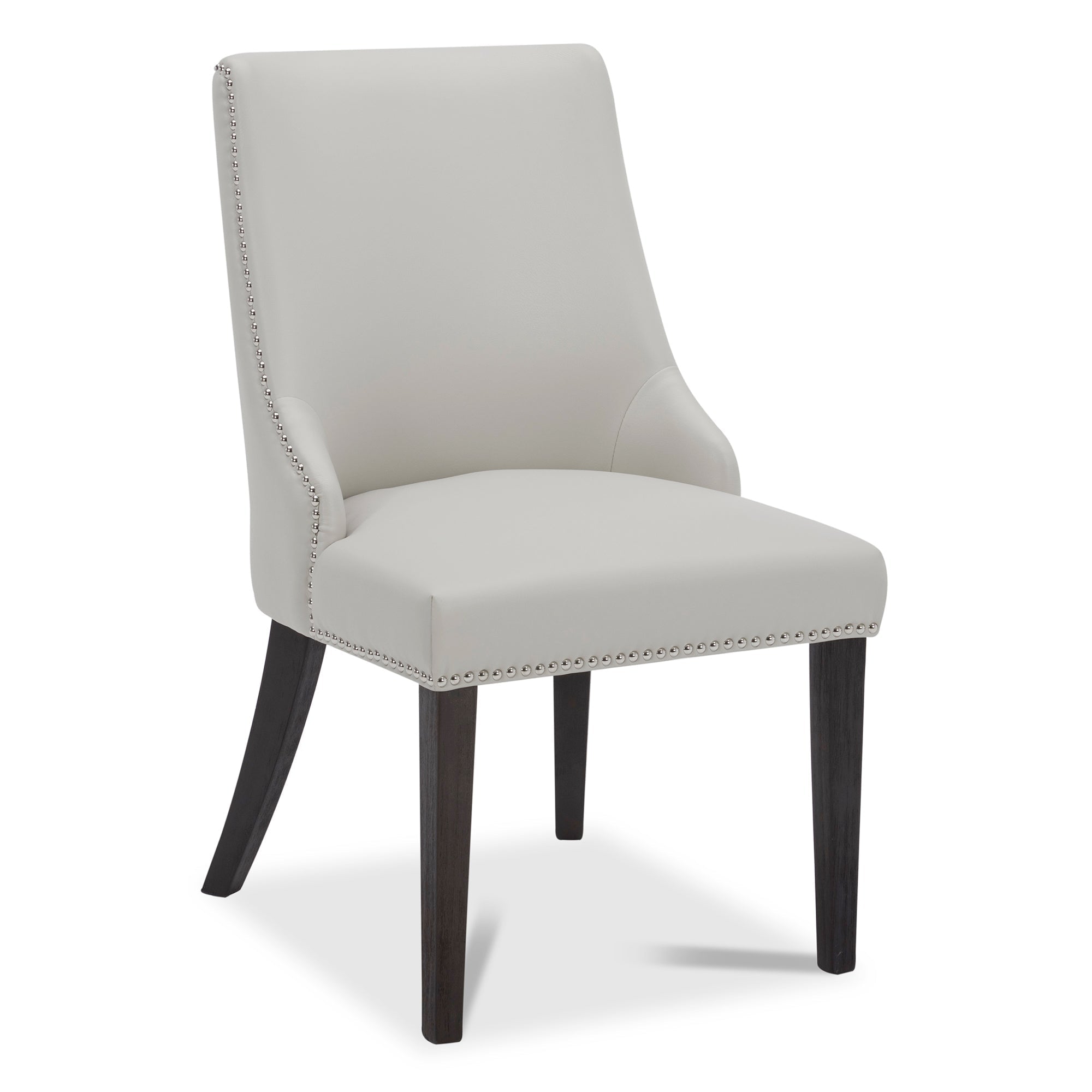 Asher Upholstered Dining Chair with Nailhead Trim (Set of 2)