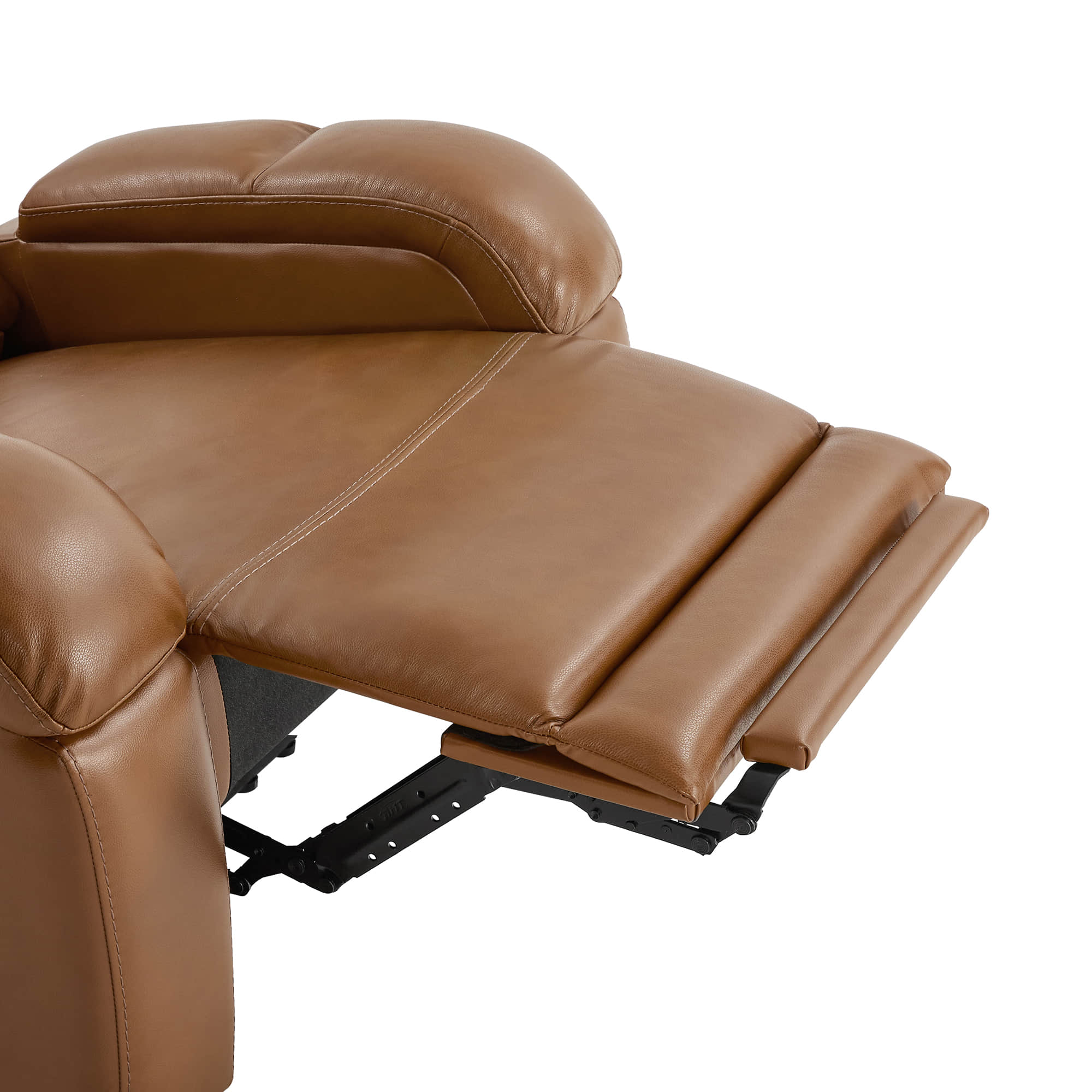 Isaac Genuine Leather Wall Hugger Power Recliner with Power Headrest