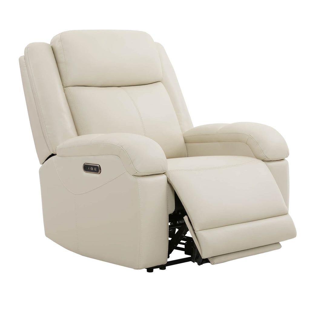 Isaac Genuine Leather Wall Hugger Power Recliner with Power Headrest