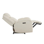 Isaac Genuine Leather Wall Hugger Power Recliner with Power Headrest