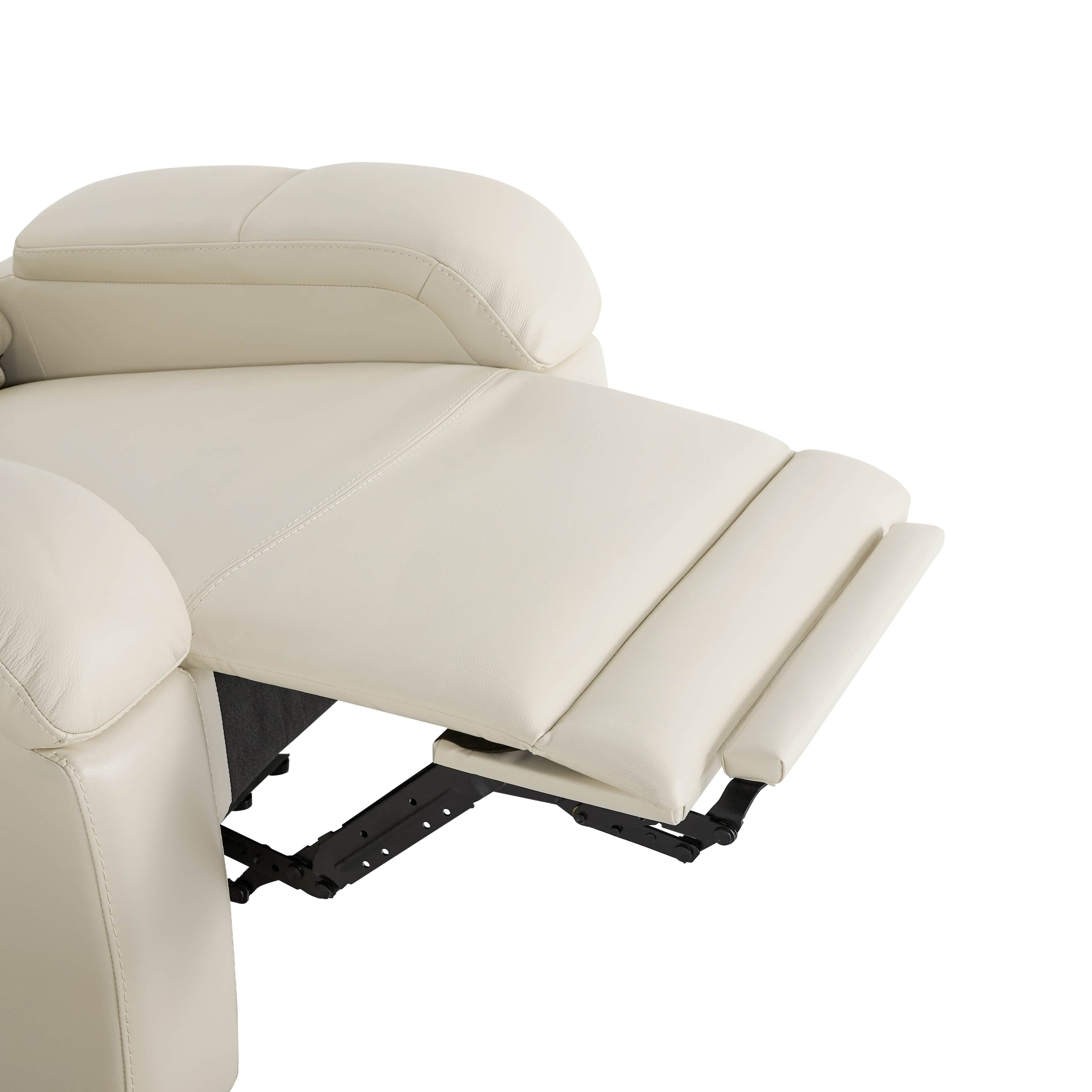 Isaac Genuine Leather Wall Hugger Power Recliner with Power Headrest