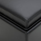 Cube Storage Ottoman - Fabric & Leather