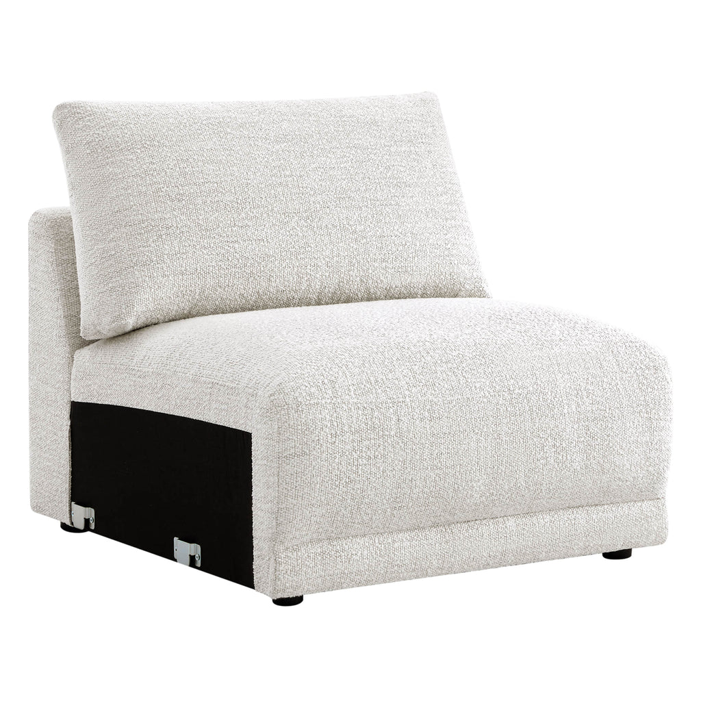 Josie Performance Boucle Ottoman / Armless Chair