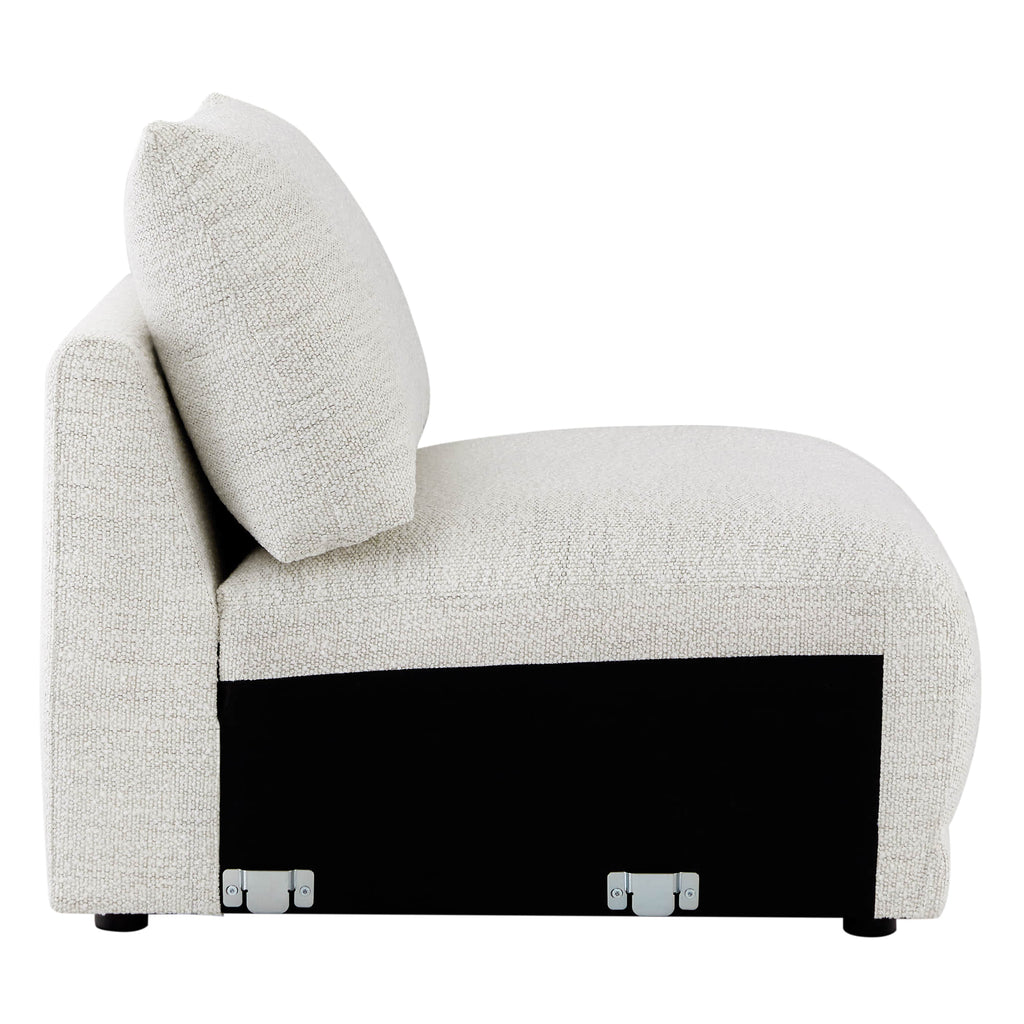 Josie Performance Boucle Ottoman / Armless Chair