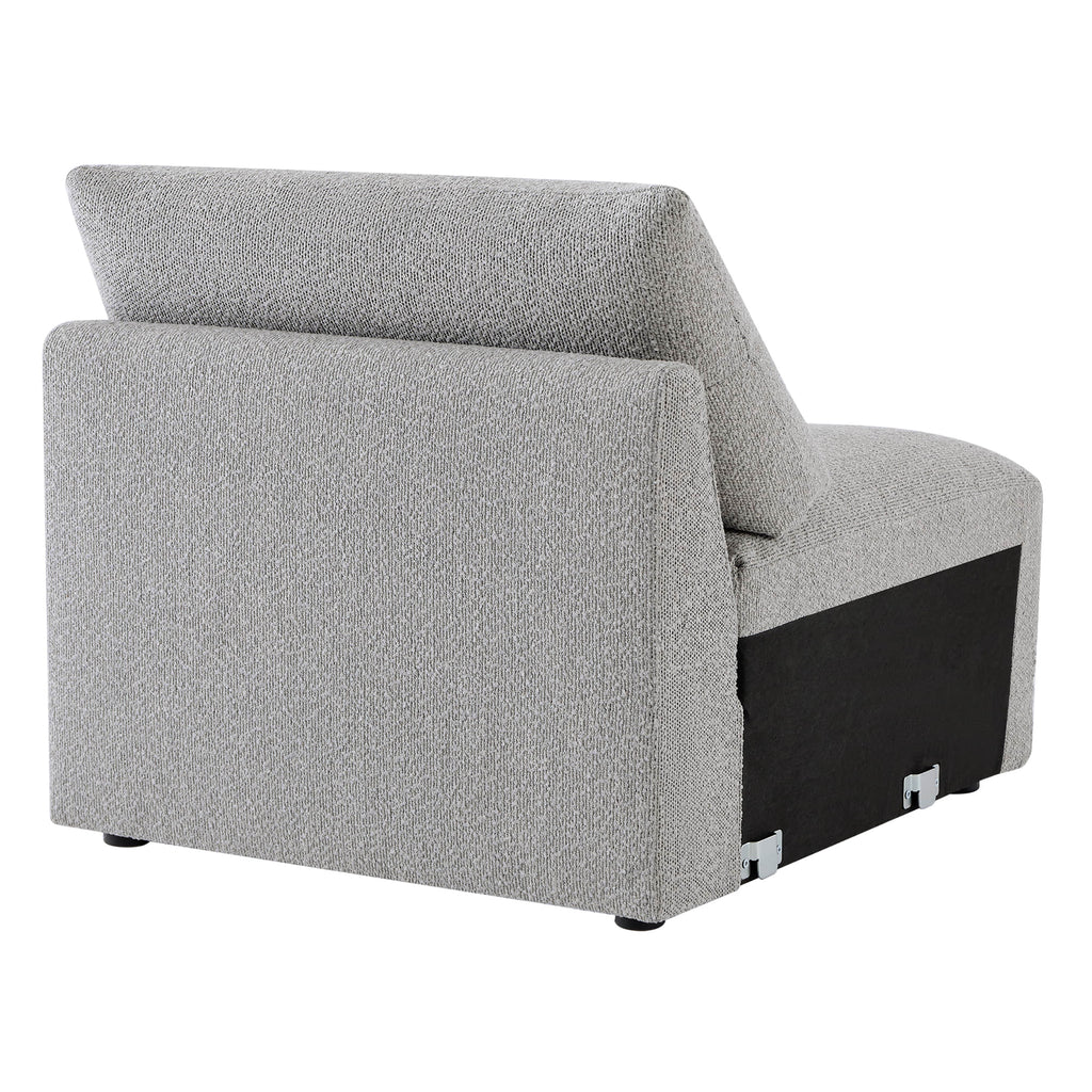Josie Performance Boucle Ottoman / Armless Chair