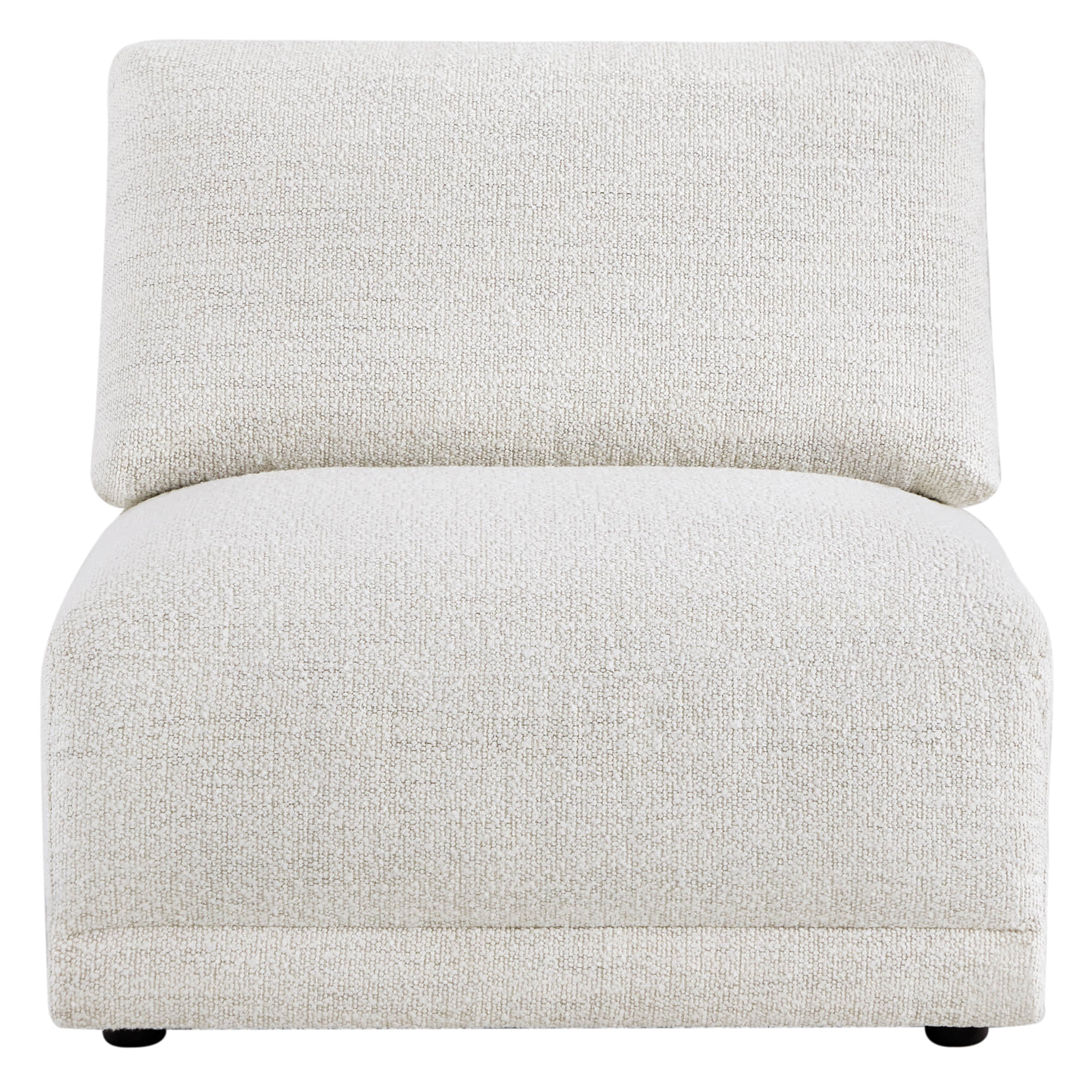 Josie Performance Boucle Ottoman / Armless Chair