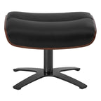 Elvin Genuine Leather Recliner Lounge Chair & Ottoman