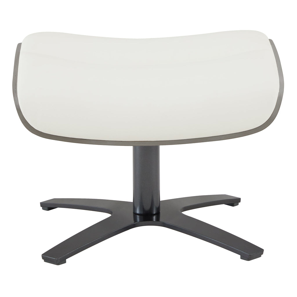 Elvin Genuine Leather Recliner Lounge Chair & Ottoman