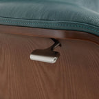 Elvin Genuine Leather Recliner Lounge Chair & Ottoman