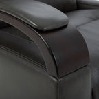 Gentry Leather Power Swivel Glider Recliner with Charging Port