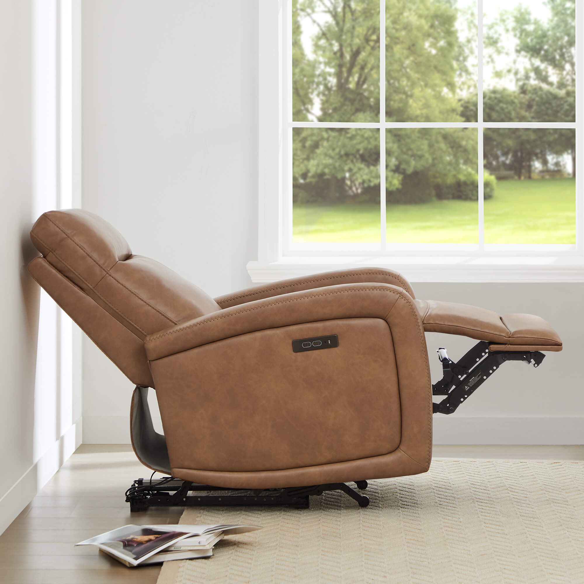 Keni Wall Hugger Power Recliner with Power Headrest