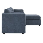 Delaney 4-Seat Modular Sofa Chaise with Storage Ottoman