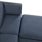 Delaney 5-Seat Modular Sofa Chaise with Storage Ottomans