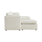 Delaney 6-Seat Modular Sofa Chaise with Storage Ottomans