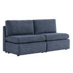 Delaney Modular Armless Chair / 2-Seat Armless Sofa