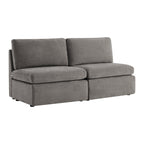 Delaney Modular Armless Chair / 2-Seat Armless Sofa