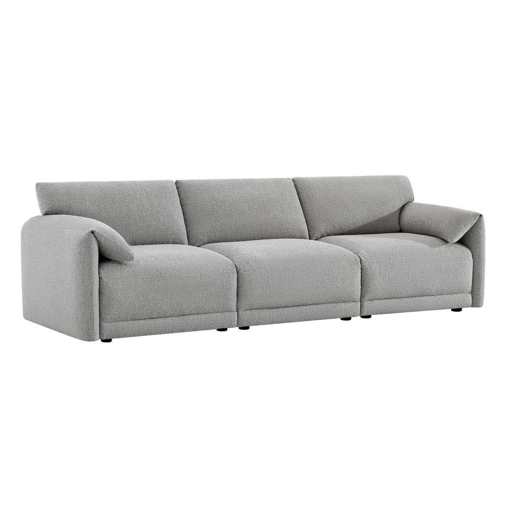 Josie Performance Boucle 3-Piece Modular Sofa  (115.7'')