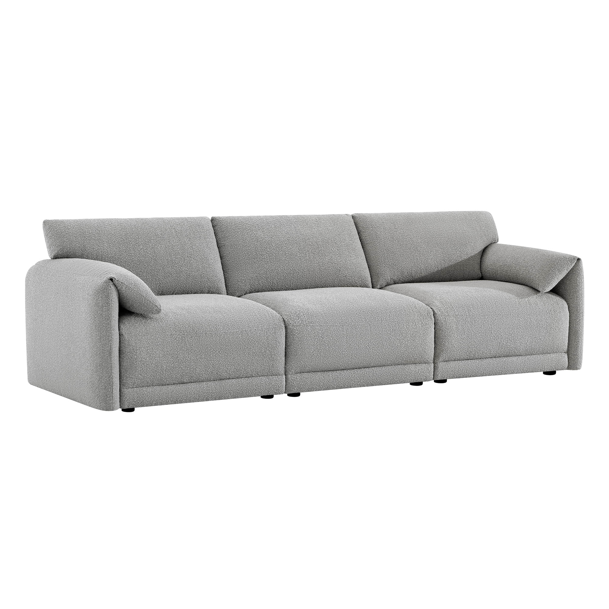Josie Performance Boucle 3-Piece Modular Sofa  (115.7'')