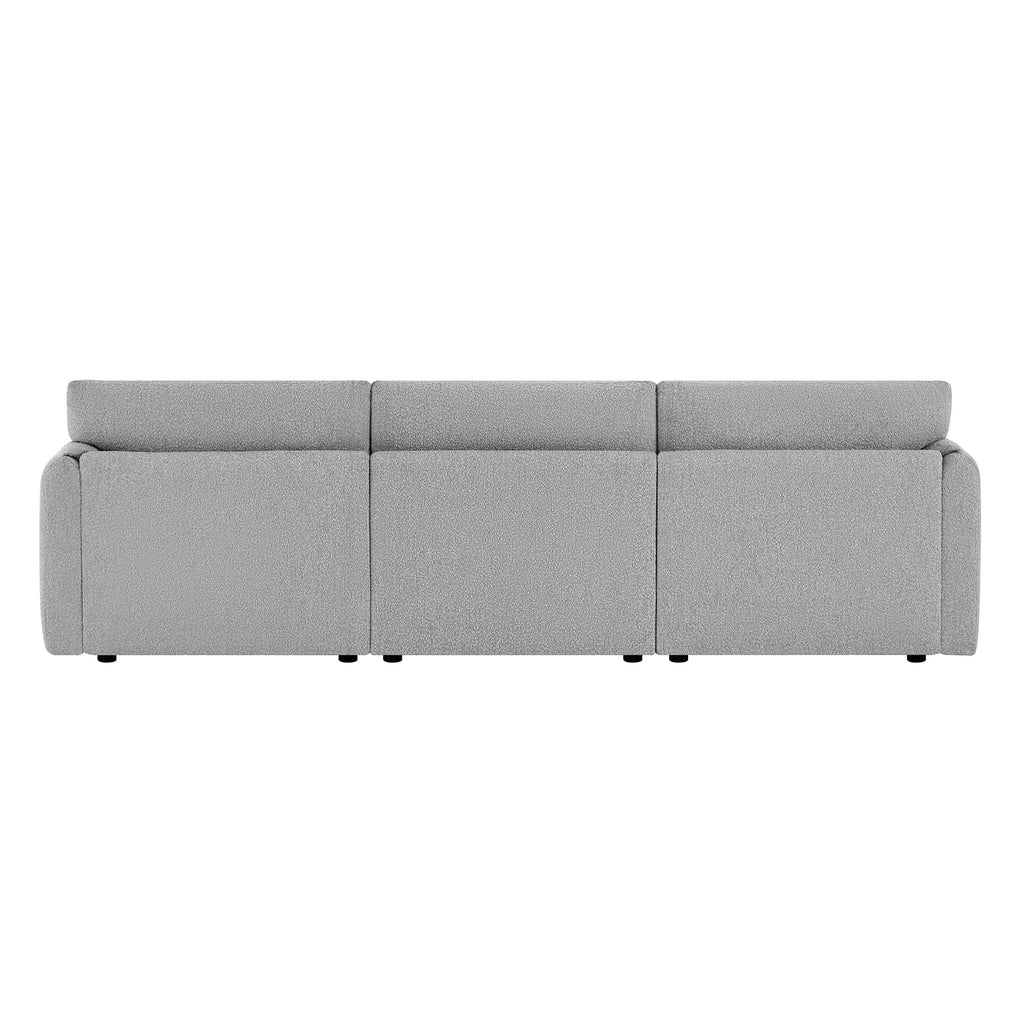 Josie Performance Boucle 3-Piece Modular Sofa  (115.7'')