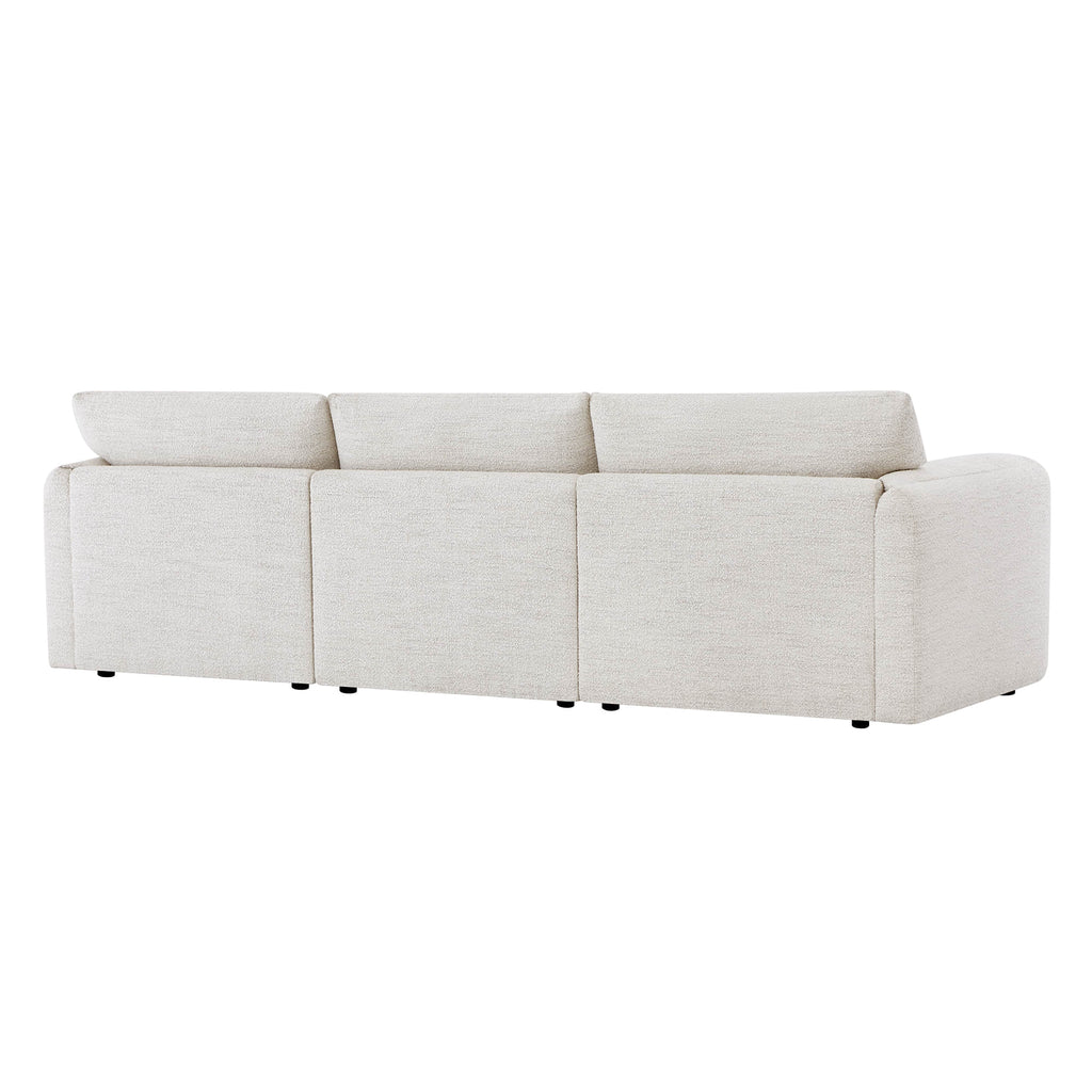 Josie Performance Boucle 3-Piece Modular Sofa  (115.7'')