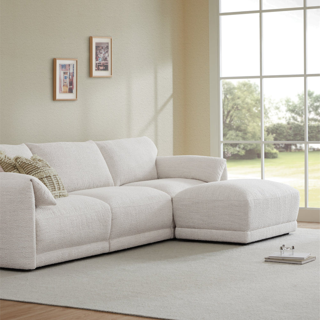 Josie Performance Boucle 4-Piece Modular Sectional (115.7'')