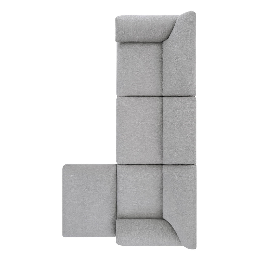 Josie Performance Boucle 4-Piece Modular Sectional (115.7'')