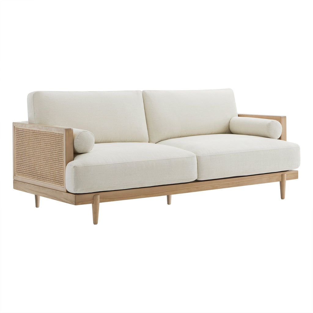 Julane Modern 3-Seater Cane Sofa (78.75'')