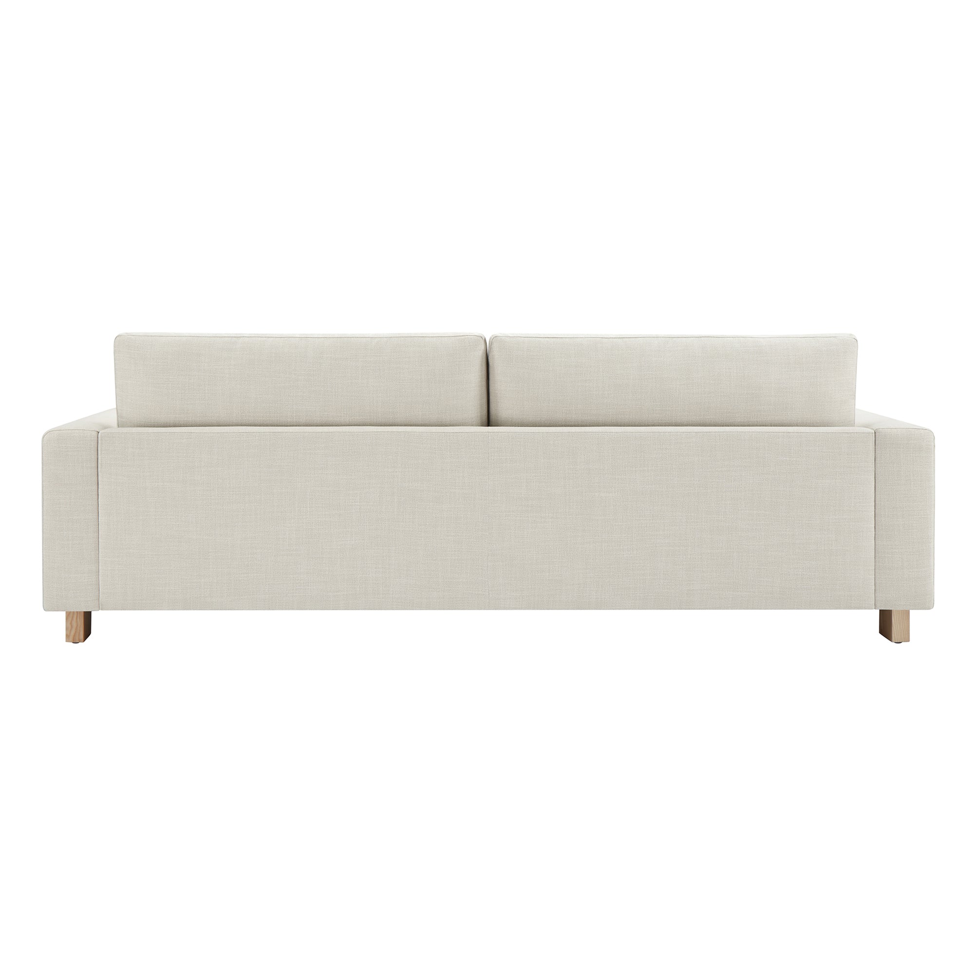 Keaton Performance Fabric 3-Seater Sofa with Ash Wood Base (99'')