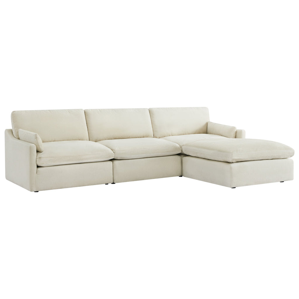 Kenna Modular 4 Seat Sofa-Chaise Sectional