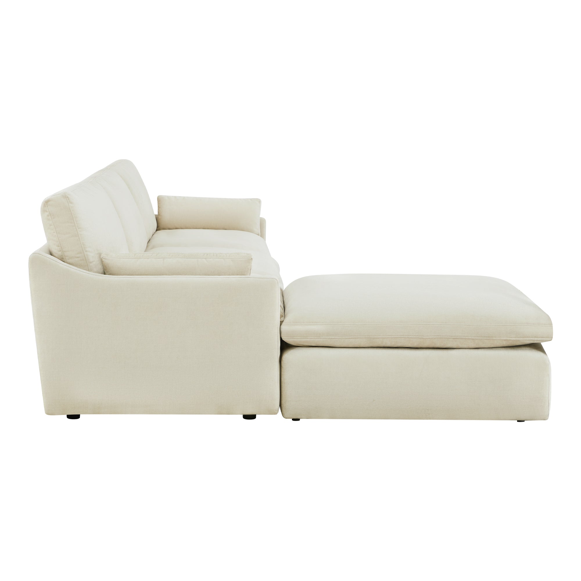Kenna Modular 4 Seat Sofa-Chaise Sectional