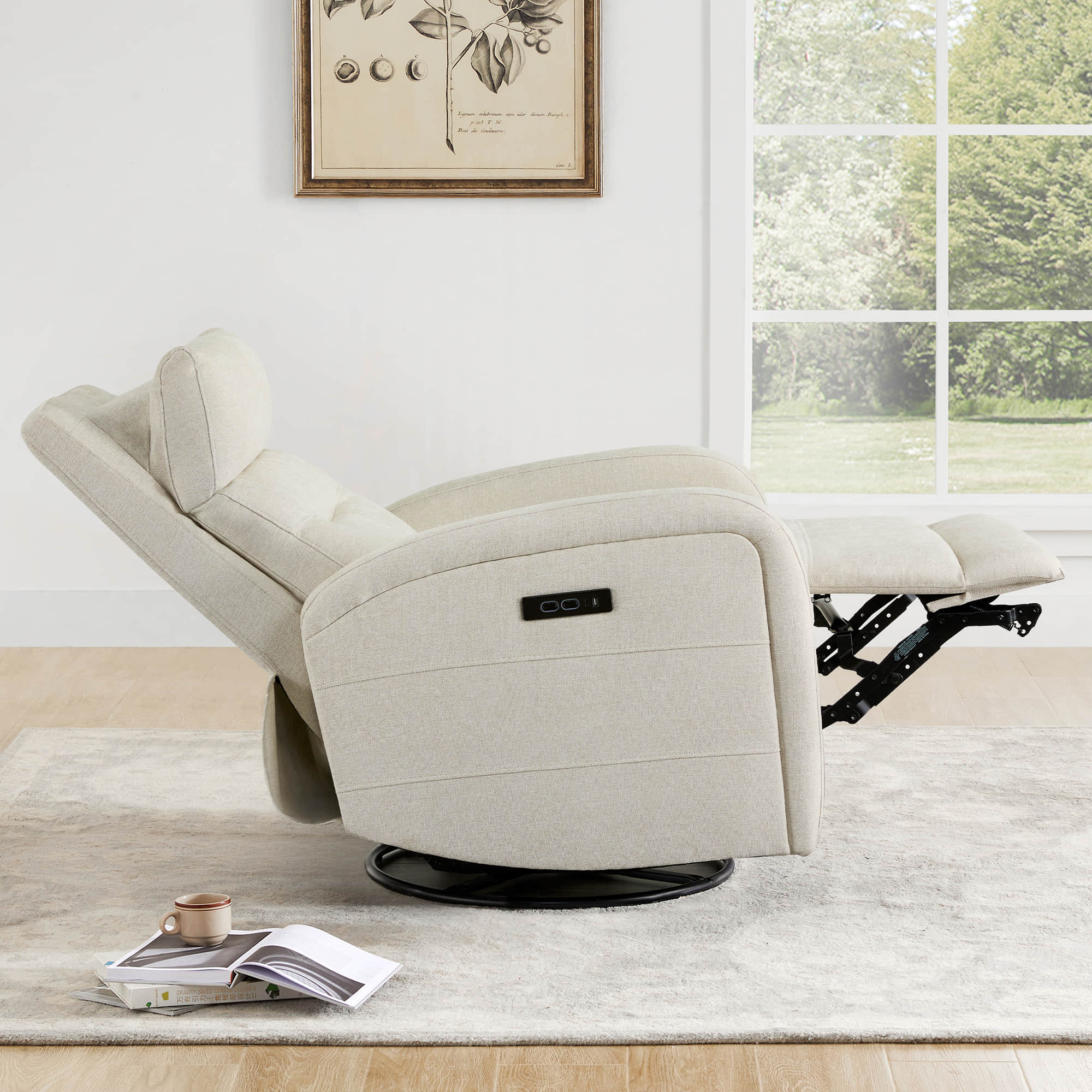 Theo Power Swivel Glider Recliner